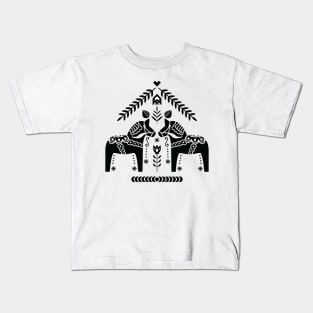 Swedish Dala Horse Kids T-Shirt